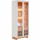 Cristaleira Para Sala De Jantar com Nicho Adega 02 Portas Malibu C04 Freijó Off White - Lyam Decor Cristaleira Para Sala De Jantar com Nicho Adega 02 Portas Malibu C04 Freijó Off White - Lyam Decor