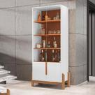 Cristaleira Retrô Cherie Branco Cedro