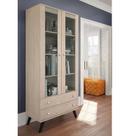 Cristaleira Retrô Patina 2 Portas de Vidro e 2 Gavetas