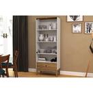Cristaleira Sala Jantar MB 1057 c/ 2 Portas de Vidro e 1 Gaveta Mel/Off White - Movelbento Cristaleira Sala Jantar MB 1057 c/ 2 Portas de Vidro e 1 Gaveta Mel/Off White - Movelbento