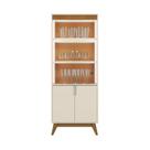 Cristaleira Sala Jantar Paraty Off White/Canela