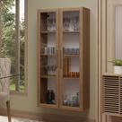 Cristaleira Suspensa 70 Cm 2 Portas De Vidro Rustic Madesa