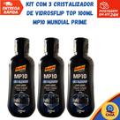 Cristalizador de VIdros Flip Top 100ml MP10 Mundial Prime - Kit com 3 unidades