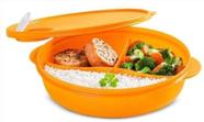 Cristalwave 1,4 litros com divisórias Laranja Tupperware