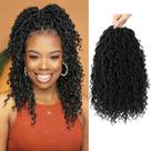 Crochê Hair Forevery Goddess Locs Faux Locs de 14 polegadas x6 Crochê Hair Forevery Goddess Locs Faux Locs de 14 polegadas x6