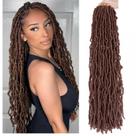 Crochê Hair Soft Locs Faux Locs Braids 30 cm, 6 pacotes, preto