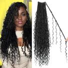Crochet Hair Alaleibaby Boho Faux Locs 18 polegadas, 8 pacotes para mulheres