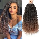 Crochet Hair Alicoco Goddess Locs, 14 polegadas, 8 pacotes para mulheres