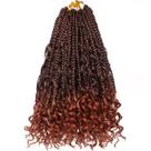 Crochet Hair Beverlee Boho Box Braids 14 polegadas, 8 pacotes