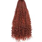 Crochet Hair Beverlee Boho Box Braids 18 polegadas, 8 pacotes