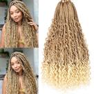 Crochet Hair Beverlee Boho Box Braids 24 polegadas, 8 pacotes femininos