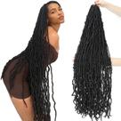Crochet Hair BLUONASI New Soft Locs 36 polegadas, 6 pacotes naturais