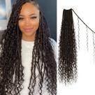 Crochet Hair Boho Faux Locs, 24 polegadas, Goddess Locs, 8 pacotes Crochet Hair Boho Faux Locs, 24 polegadas, Goddess Locs, 8 pacotes