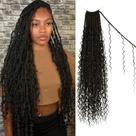 Crochet Hair Boho Faux Locs 30 cm Goddess Locs, 8 pacotes para mulheres