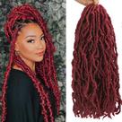 Crochet Hair Bylatt Faux Locs 30 cm 120 fios, 8 pacotes para mulheres
