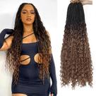 Crochet Hair Diha Goddess Box Braids 22 polegadas, 8 pacotes 4-30