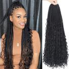 Crochet Hair Diha Goddess Box Braids 24 polegadas, 8 pacotes, 1B