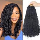 Crochet Hair Diha Goddess - Box Braids Boêmios (14 Polegadas, 8 Unidades)