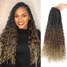 Crochet Hair Diha Goddess Box Braids de 22 polegadas (pacote com 8)