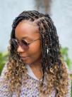 Crochet Hair EERYA Goddess Box Braids 10 polegadas, 8 pacotes T27
