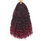 Crochet Hair EERYA Goddess Box Braids 30 cm, 8 pacotes para mulheres