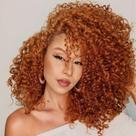 Crochet Hair EERYA GOGO Curl, 10 polegadas, gengibre curto, 7 pacotes