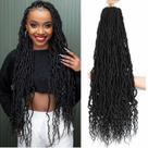 Crochet Hair Faux Locs Curly Ends 30 polegadas, 8 pacotes para mulheres