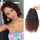 Crochet Hair Julen, 8 pacotes, Boho Box Braids Curly Ends, 20 cm