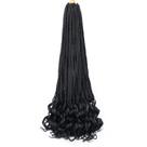 Crochet Hair kaluli French Curl 60cm para mulheres negras