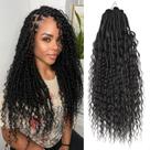 Crochet Hair Knovotch Boho Faux Locs de 24 polegadas para mulheres