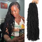 Crochet Hair Soft Locs, 20 cm, Faux Locs, 8 pacotes para mulheres negras
