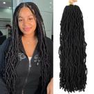 Crochet Hair Soft Locs de 26 polegadas Faux Locs, 8 pacotes para mulheres negras