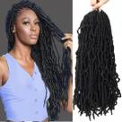 Crochet Hair Youngther New Faux Locs Curly 18 polegadas, 6 pacotes