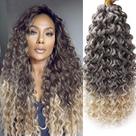 Crochet Hair YXCHERISHAIR GoGo Curl, 8 pacotes de 18 polegadas Crochet Hair YXCHERISHAIR GoGo Curl, 8 pacotes de 18 polegadas