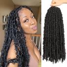 Crochet Hair ZRQ Butterfly Locs 18 polegadas, 6 pacotes para mulheres negras