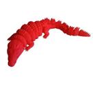 Crocodilo Articulado 3D Brinquedo Flexível e Decorativo -