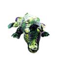 Crocodilo Multi Tons De Verde Deitado 81cm Pelúcia