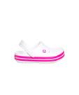 Crocs Sandália Infantil Crocband Branco/Rosa
