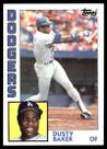 Cromos de beisebol Topps 1984 Dusty Baker Dodgers 40