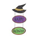 Cromus halloween placa chapeu de bruxa