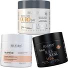 Cronograma Capilar Blueken 500G - Hidratação, Nutrição e Reconstrução