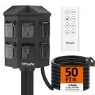 Cronômetro de estaca elétrica externo Tiffcofio 15A/1875W, cabo de 50 pés