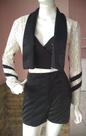 Crooped feminino preto
