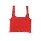Crop Top Estrutura B+ Vermelho e Rosa BASIC+ Confortável