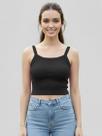 Cropped Alcinha Feminina Regata Canelada Com Bojo 9172