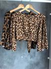 Cropped Animal Print