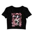 Cropped Anime Kimetsu No Yaiba Demon SlayerTanjiro Nezuko Zenitsu Feminina Cropped Anime Kimetsu No Yaiba Demon SlayerTanjiro Nezuko Zenitsu Feminina