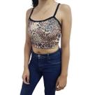 Cropped Básico Feminino Oncinha Sjons Cropped Básico Feminino Oncinha Sjons