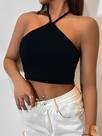 cropped basico preta feminina