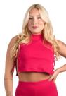 Cropped Blusa Amarração Na Lateral Golinha Diluxo Ribana Canelado Cropped Blusa Amarração Na Lateral Golinha Diluxo Ribana Canelado